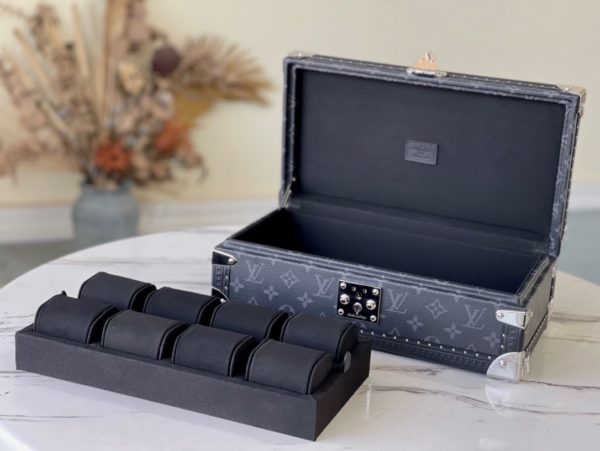 Louis Vuitton Black Li This 8-Piece Watch Box - Image 8