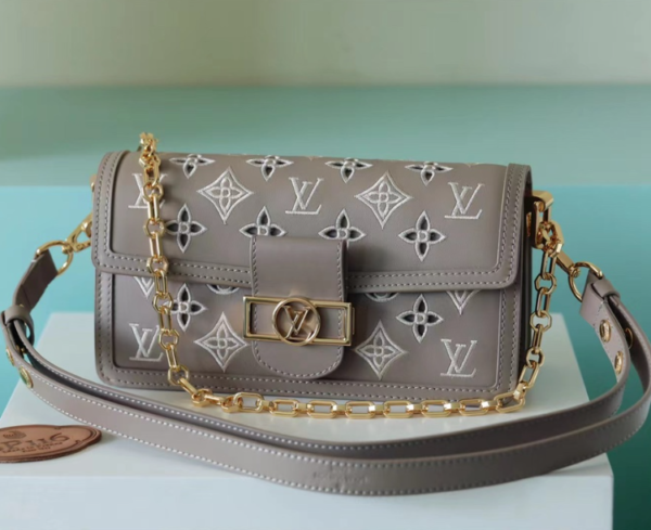 Louis Vuitton Classic Dauphine Handbag - Light Coffee