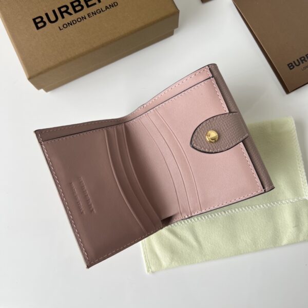 Burberry House Check Pattern Short Wallet - Pink - Image 2