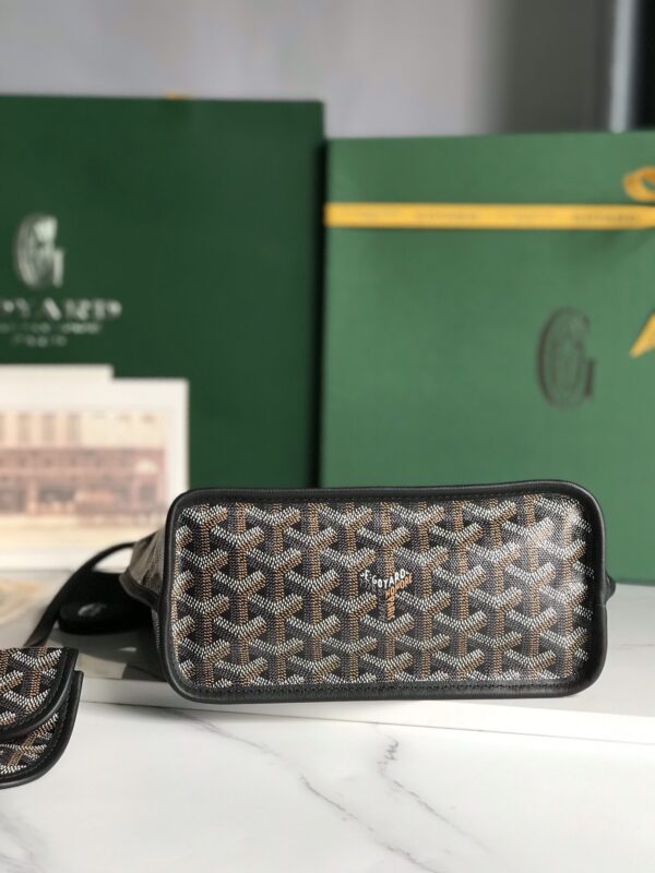 Goyard Anjou Mini Special Painted Style Handbag - Black - Image 4